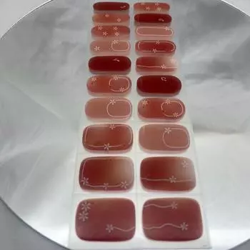 Наклейки для наращивания ногтей полуотвержденные, затвердение геля в лампе для запекания, полный нейл-арт, водостойкие наклейки для фототерапии, симпатичные 002