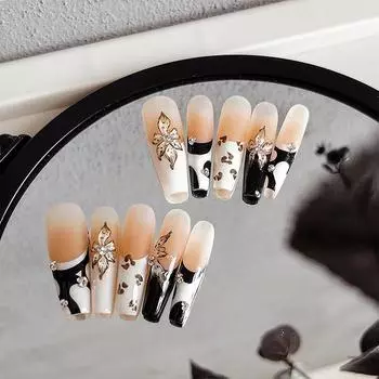 Наклейки для ногтей «Цветок дьявола» Свежие полупрозрачные жидкие 3D цветочные желе с клеем для украшения ногтей Товары для салонов красоты 4