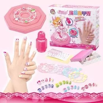 Наклейки для ногтей для девочек Украшения для маникюра Детские аксессуары Набор для макияжа для ногтей Украшения для дизайна ногтей 2