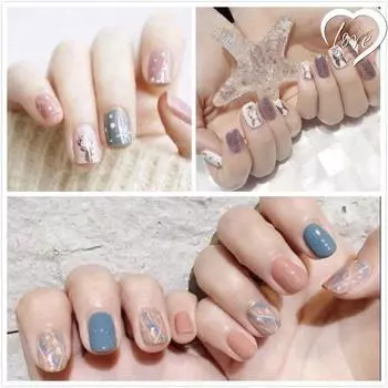 Наклейки для ногтей, матовые стойкие наклейки для дизайна ногтей, модные наклейки для дизайна ногтей