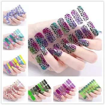 Наклейки для ногтей с полным покрытием, декоративные наклейки для ногтей, дизайнерские самоклеящиеся наклейки для ногтей, креативные наклейки для ногтей HTBE YSXX