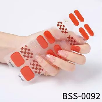 Наклейки для ногтей с шахматной доской 3D полуотвержденные гелевые наклейки для ногтей наклейки для ногтей