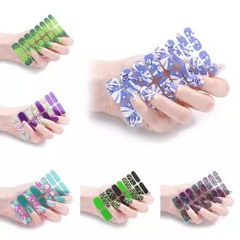 Наклейки для ногтей, слайдеры для дизайна ногтей, декор для маникюра, УФ-лампа, наклейки для лака для ногтей, дизайн, наклейки для ногтей, модные украшения для ногтей ZE0301