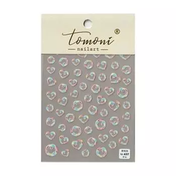 Наклейки для ногтей Tomo 437 Радужный мыльный пузырь (S7570127) basic