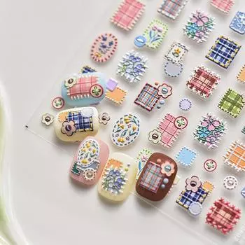 Наклейки для ногтей в японском стиле для мобильных телефонов, пуговицы, маленькие нашивки, ювелирные наклейки, украшения для ногтей, слайдеры, наклейки своими руками