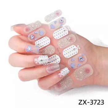 Наклейки для ногтей в стиле INS 3D алмазные ногти Маленькие свежие наклейки для ногтей в японском стиле Имитация алмазных наклеек для ногтей ZX-3726