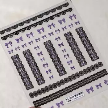 Наклейки для ногтей в виде сердечек, бантиков, жемчужные наклейки-бантики, украшения для ногтей-бантики, салон для ногтей d Relief