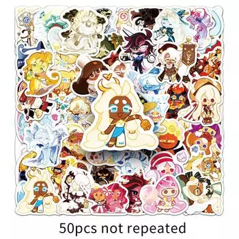 Наклейки для ноутбука и бутылки с водой, крутая игровая наклейка для подростков, телефона для девочек, велосипеда, скейтборда, дорожного чехла, компьютера 50 шт. One Size