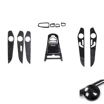 Наклейки для отделки салона под 5D карбон для Mercedes-Benz C200 C300 GLC 2015-18