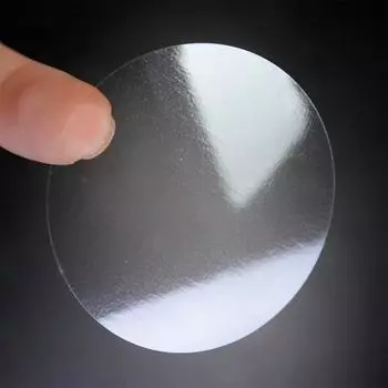 Наклейки для пломбирования 50 мм круглые Прозрачные коммерческие пломбы 5 см листы листы по Сделано в Японии (200 листов) [20 (10 листов)]