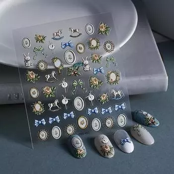 Наклейки для рельефа ногтей Трехмерные наклейки для ногтей Украшения для ногтей своими руками Красивые