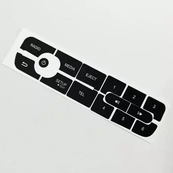 Наклейки для ремонта автомобильных кнопок Megane Master III CD Radio Audio Button Repair Decals Наклейки для автомобильных аксессуаров CHINA