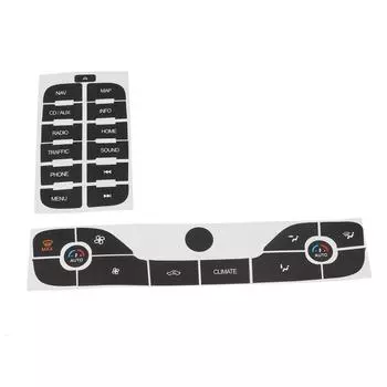 наклейки для ремонта кнопок Магнитола +AC Repair Наклейка для FORD для S-Max 2011 г.