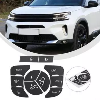 Наклейки для ремонта кнопок управления кондиционером, прочная клейкая лента, комплект кнопок управления