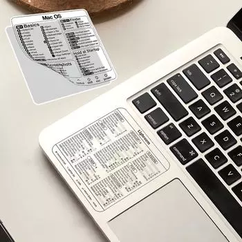 Наклейки для сочетаний клавиш, Windows + Word/Excel Краткое справочное руководство Наклейки для сочетаний клавиш для любого ПК, ноутбука Винил без остатков (чистый) One Size