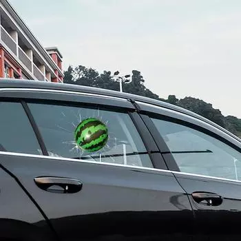 Наклейки для стайлинга автомобиля Арбуз Хит Дизайн Наклейка на кузов автомобиля Окно 3D Наклейки на окна автомобиля Смешные наклейки на автомобиль Креативное стекло зелёный