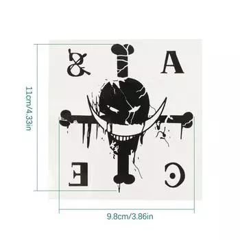 Наклейки для татуировки на палец с английской буквой DEATH Flower Arm Fake Tattoos