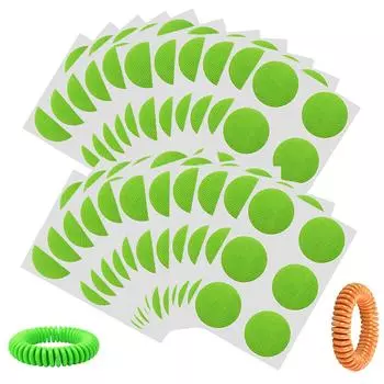 Наклейки для удаления комаров для взрослых (180 уп.), Безопасные и эффективные пластыри для удаления насекомых для взрослых, малышей, детей и активного отдыха One Size зелёный