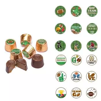 Наклейки для украшения Футбольные этикетки Наклейки на подарочные коробки для конфет Товары для вечеринок 180 шт. One Size