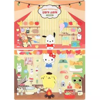 Наклейки для украшения персонажей Sanrio, желтые, 1 шт.