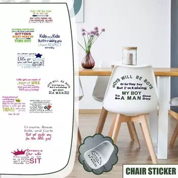 Наклейки для украшения стула. Наклейки для украшения стула. Креативные наклейки для дома с английским алфавитом. A