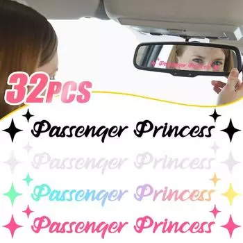 Наклейки для украшения зеркала, наклейка на зеркало заднего вида для пассажира, наклейка на зеркало заднего вида для автомобиля, мотоцикла, наклейка для модификации 1pcs белый