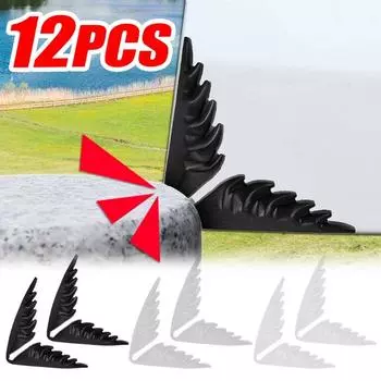 Наклейки для защиты от столкновений на автомобильные углы дверей, наклейка для защиты от столкновений, защитная полоса для кромки двери, декоративная наклейка для защиты от царапин 2pcs (1pairs) белый