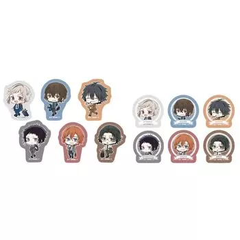 Наклейки-хлопья Marimo Craft Bungo Stray Dogs Have Business trip Все 12 24 листа включены Приблизительно x H39 мм в зависимости от веселья! версия. типы,