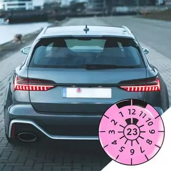 Наклейки и декали для автомобиля Круглые наклейки на окна автомобиля Автомобильные наклейки Водонепроницаемые наклейки на бампер автомобиля Декор номерного знака для белый