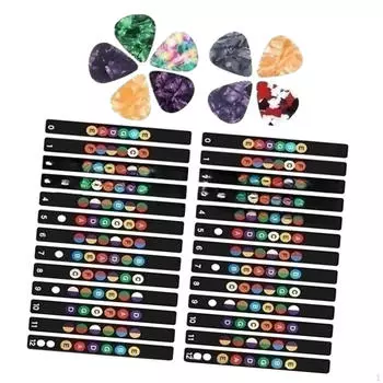 Наклейки и медиаторы для легкого обучения игре на гитаре: Мастер своего мюзикла With Pin Puller