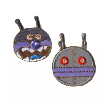 Наклейки Inagaki Clothing Anpanman Nakayoshi, патч, 2 шт., клейкий тип ANA105, печать/железо, Baikinman/Dadandan