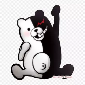 Наклейки Monokuma Danganronpa 2 Goodbye Despair Danganronpa V3, наклейка с принтом на одежде, термонаклейки «сделай сам», для футболок, патч с утюгом на переносе