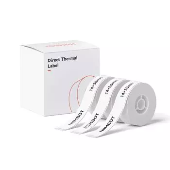 Наклейки на этикетки NIIMBOT, совместимые с производителями этикеток, совместимые с оригинальным терморулоном, термопечать этикеток, устойчивая к воде, адрес, цена 125 14x50 мм