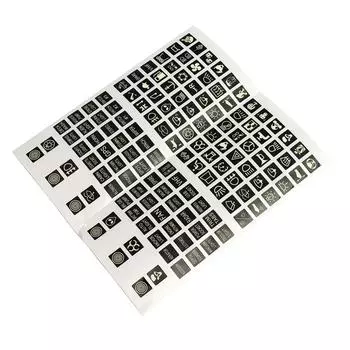 Наклейки на автомобиль, этикетки, наклейка на цепь, украшение, светящаяся панель, детали, замена, 1 лист, наклейка, 132 шт., аксессуар для переключателя CHINA