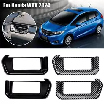 Наклейки на автомобиль, аксессуары для украшения интерьера, центральная консоль, рамка для кондиционера, защитная крышка панели для Honda WRV V7F2