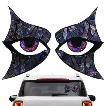 Наклейки на автомобиль и наклейки Наклейки на окна Устойчивые к погодным условиям Автомобильные наклейки Наклейка на кошку Глаза вампира Наклейка ужасов Дизайн для