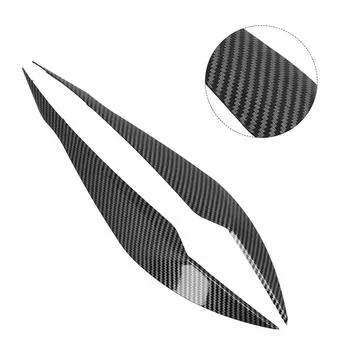 Наклейки на автомобиль, крышка фары из углеродного волокна, светлая бровь, наклейка на автомобиль, длительный срок службы, простая установка, горячая распродажа CHINA
