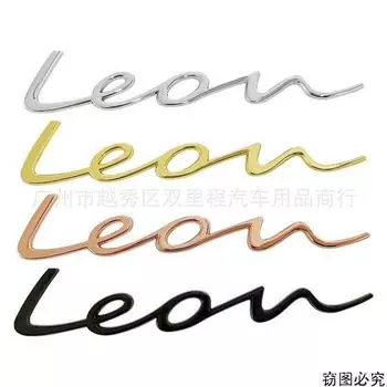 Наклейки на автомобиль Leon Emblem Badge 3D Metal Decals для Seat Altea Arona Mii Leon Exeo Ateca Tarraco IBL Toledo Ibiza чёрный