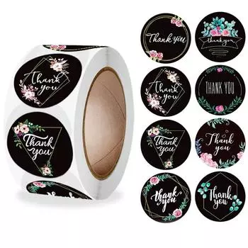 Наклейки на автомобиль «Назад в школу» Цветы Спасибо Kawaii Notebook X057 A15-500pcs-2.5cm