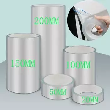 Наклейки на автомобильные двери Nano Tape Protector, прозрачные наклейки против царапин, защитная пленка для порога багажника, защитная кромка двери