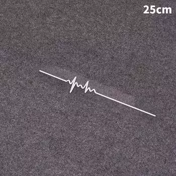 Наклейки на автомобиль с полосой ЭКГ, виниловые водонепроницаемые наклейки, крутые лазерные светоотражающие наклейки для автомобилей, грузовиков, мотоциклов, аксессуары для декора