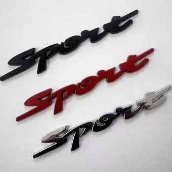 Наклейки на автомобиль Стайлинг Металл 3D Покрытие Авто Багажник Модифицированный Гоночный Спорт Слово Буква Эмблема Значок Наклейки Авто Аксессуары чёрный