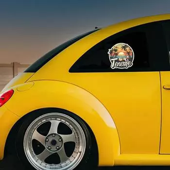 Наклейки на боковые двери автомобиля, бутылки с водой, светоотражающие наклейки на закат, наклейка на автомобиль с закатом для бамперов автомобилей, грузовиков, мотоциклов