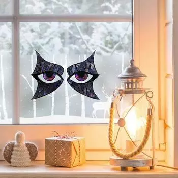 Наклейки на боковые зеркала заднего вида, водонепроницаемые наклейки на окна, наклейка с изображением кошки, прочная наклейка с изображением глаз вампира для автомобилей, грузовиков