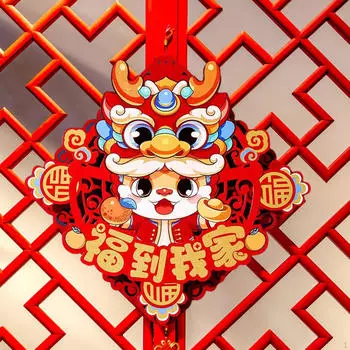Наклейки на дверь с изображением китайского дракона для празднования Нового года Style B
