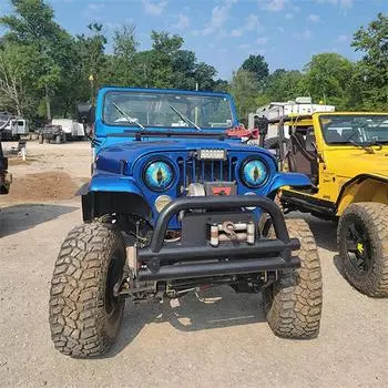 Наклейки на фары Beast Eyes, наклейки на фары Jeep, наклейки на фары 3D Stereo Eyes, круглые наклейки на фары синий