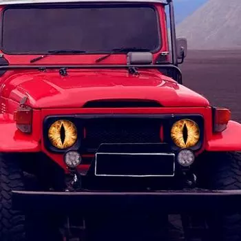 Наклейки на фары Beast Eyes Забавные наклейки на фары Beast Stereo Eyes 3D Stereo Eyes Наклейка на фары