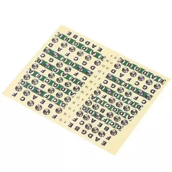 Наклейки на гриф гитары самоклеящиеся музыкальные аксессуары 7 цветов тона для начинающих