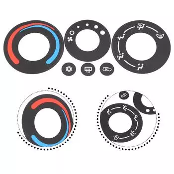 Наклейки на кнопки автомобиля для ремонта кондиционера, наклейка на кнопку для ремонта климат-контроля Pontiac Torrent 2005-2006