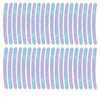 Наклейки на колеса для автомобильных дисков Наклейки на автомобиль Светоотражающие наклейки на колеса 40/20 шт Наклейки на диски Наклейки на колеса Водонепроницаемые полоски Наклейки на автомобиль белый